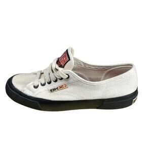 British Knights White Low Top Canvas Sneakers Size 8